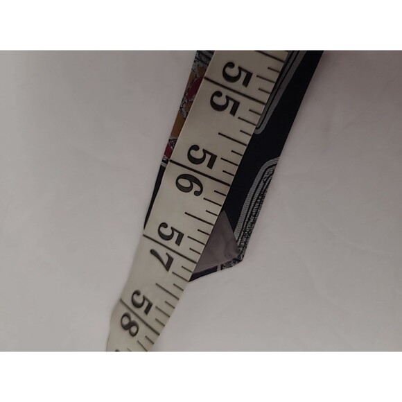 VTG Christian Dior Mens Silk Necktie Black Brown Geometric Tie USA - Picture 6 of 6